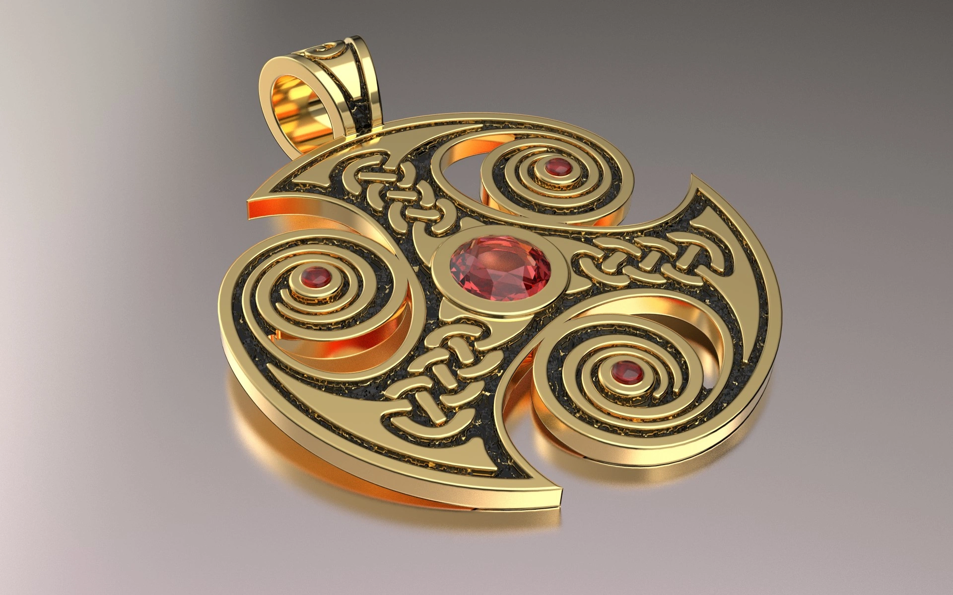 Подвесной амулет тотем-трискелион трефот кельтский