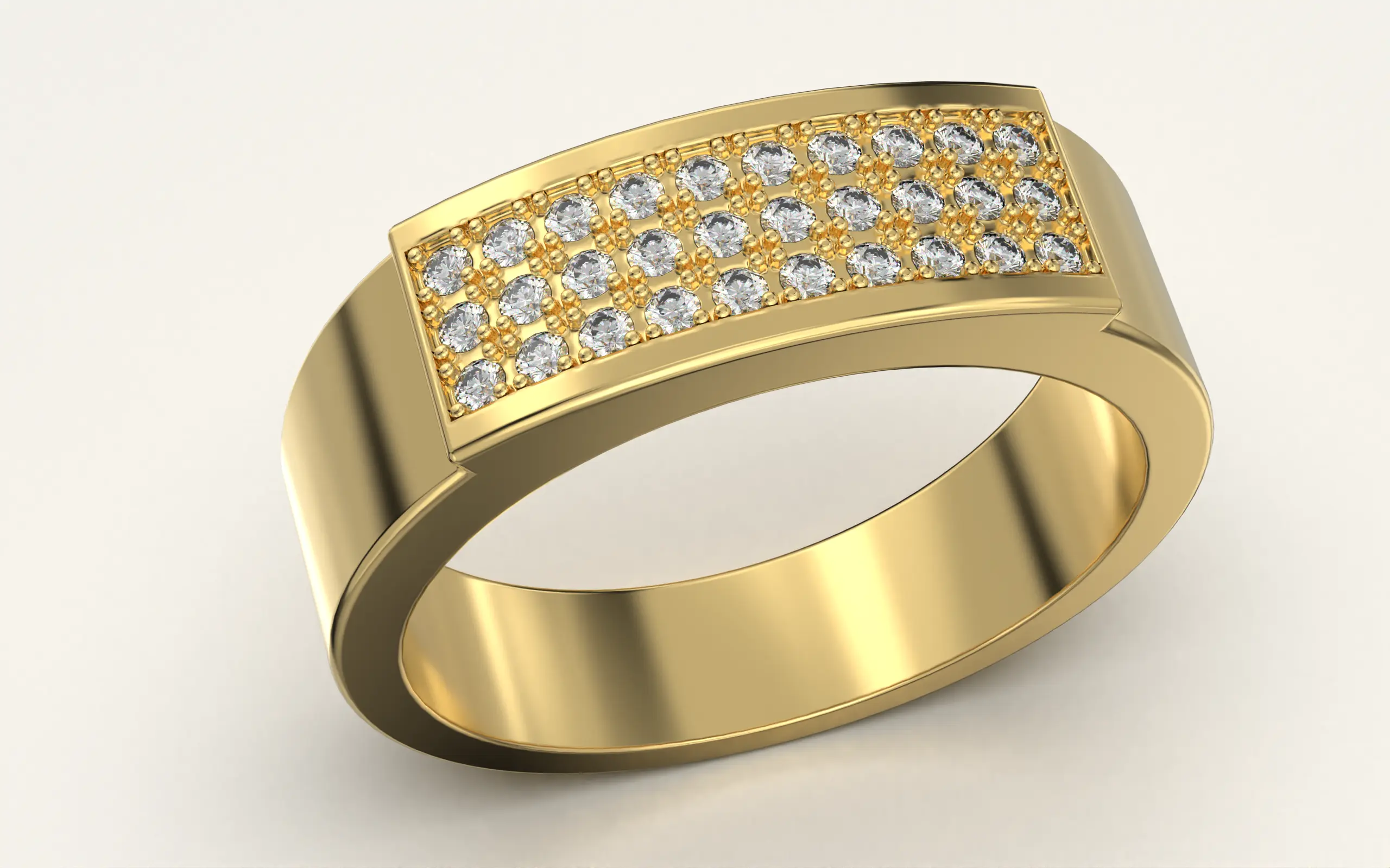 Men's Signet Ring ( Signet ) 013