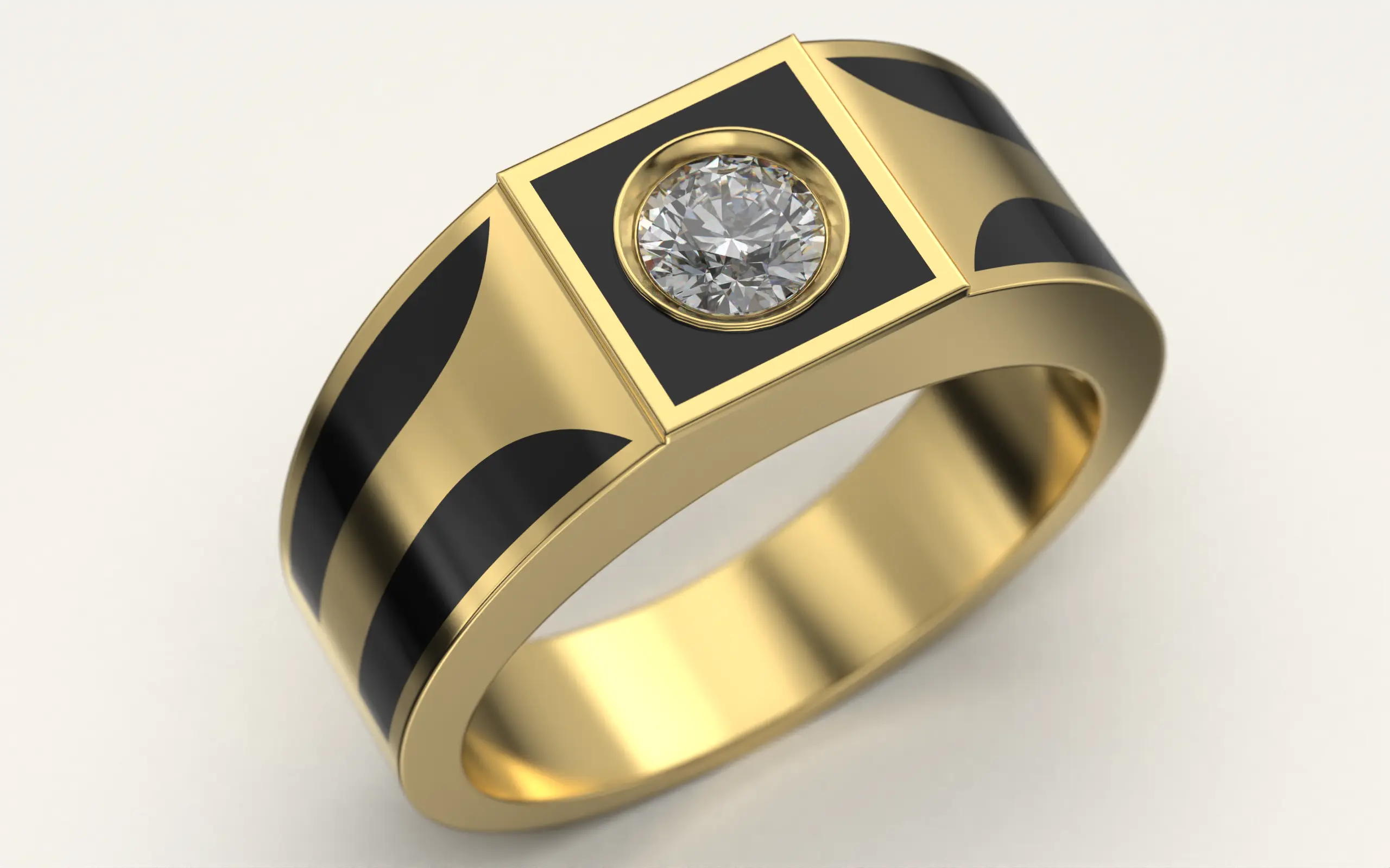 Men's Signet Ring ( Signet ) 016