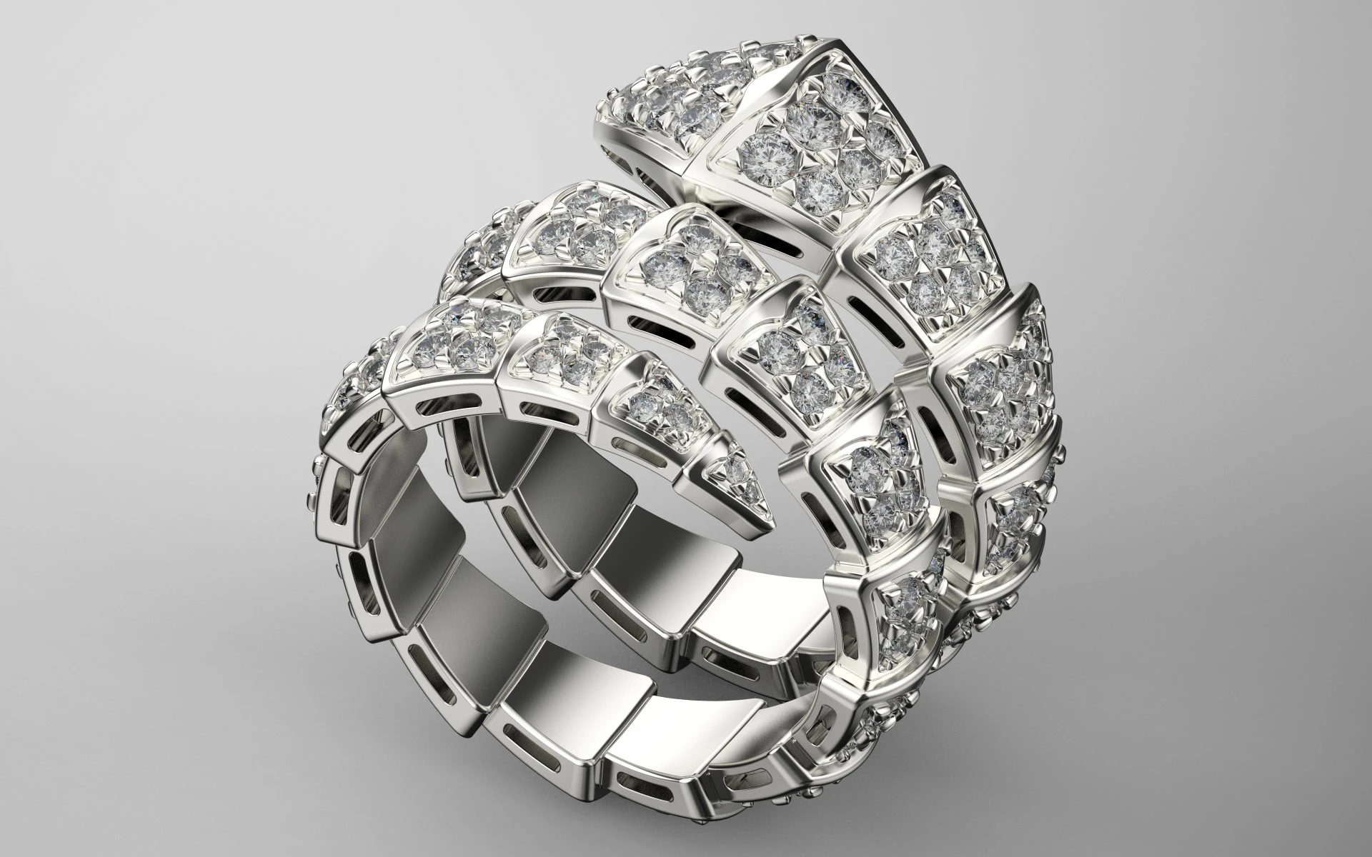 Кольцо Bvlgari - Serpenti Viper movable