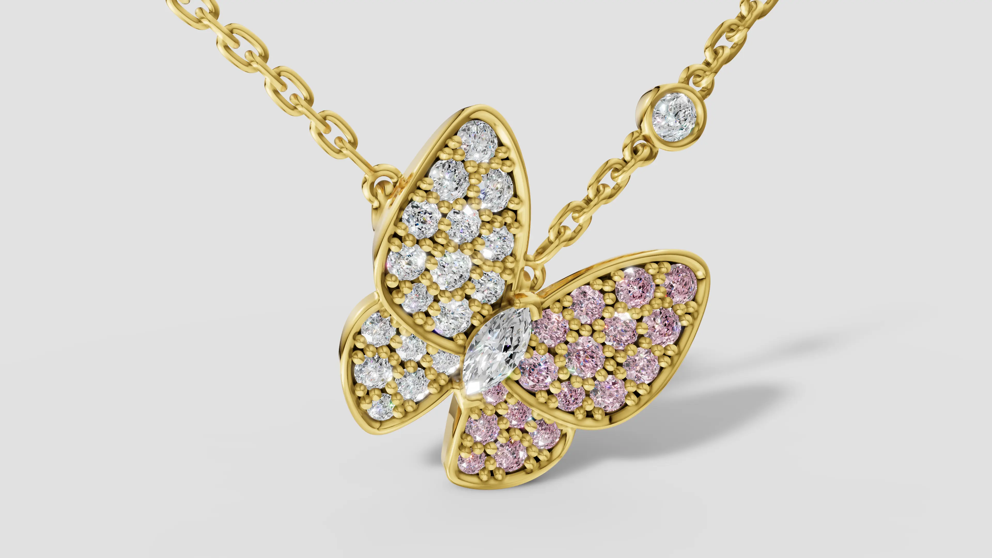 Колье Van Cleef - Two Butterfly