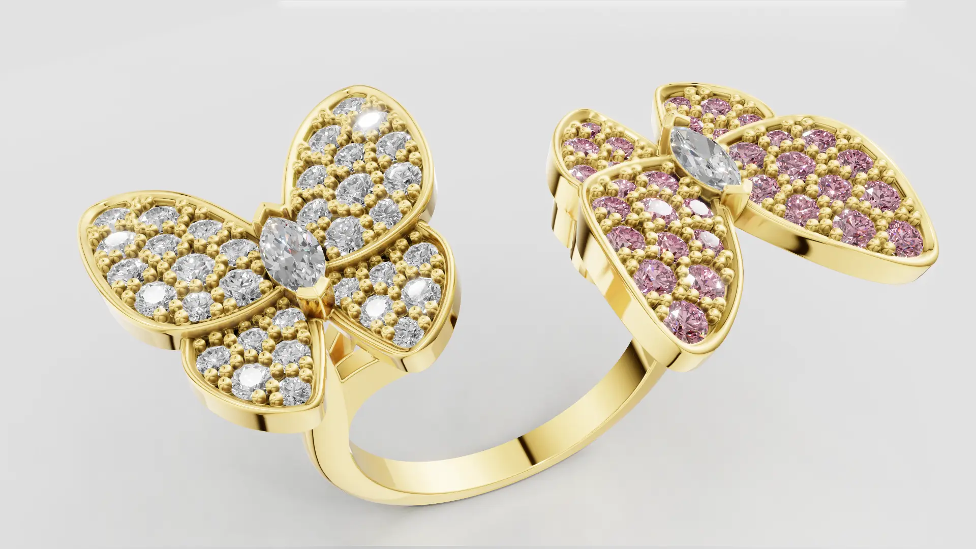 Кольцо Ring Van Cleef - Two Butterfly
